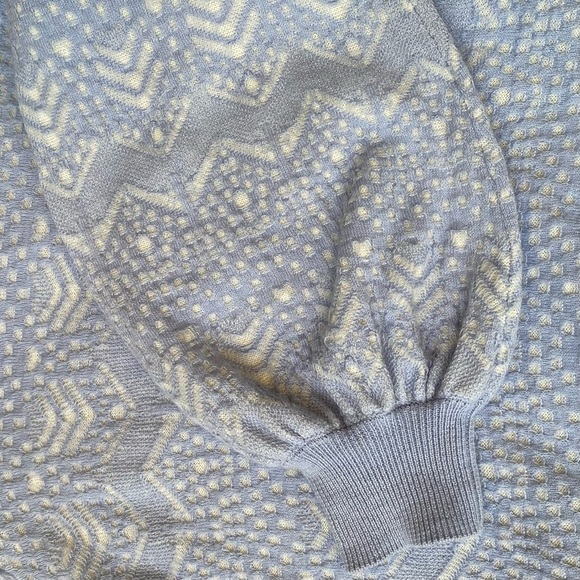 Joie Blue Pointelle Sweater, Size S - Picture 10 of 10